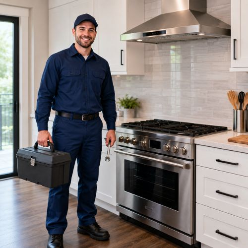 Best Fix technician repairing an oven and cooker in Dubai